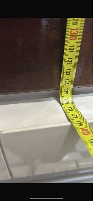 Ventana madera oscura, 2 hojas