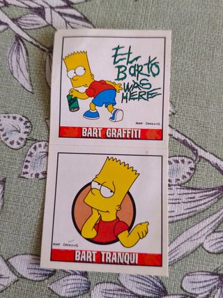 Cromos Los Simpson Matutano (8 sobres) ¡Sin abrir!