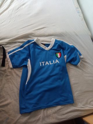 Camiseta Italia Fútbol Talla Niño