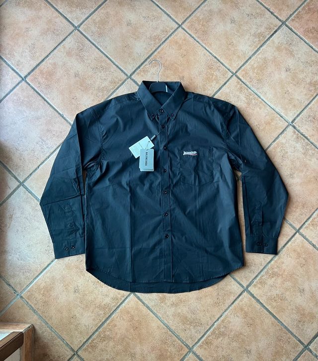 Camicia Balenciaga nera tg M