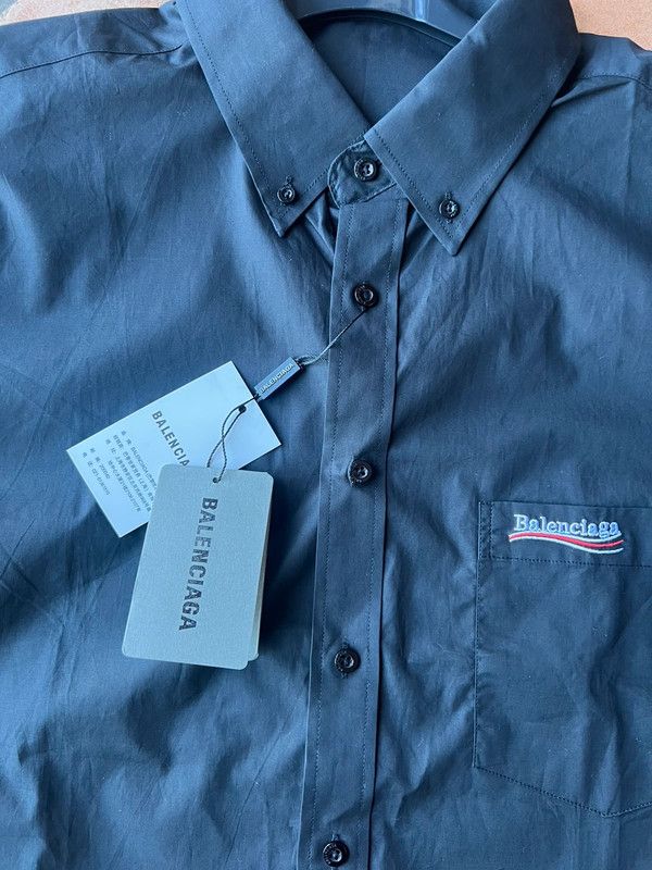 Camicia Balenciaga nera tg M