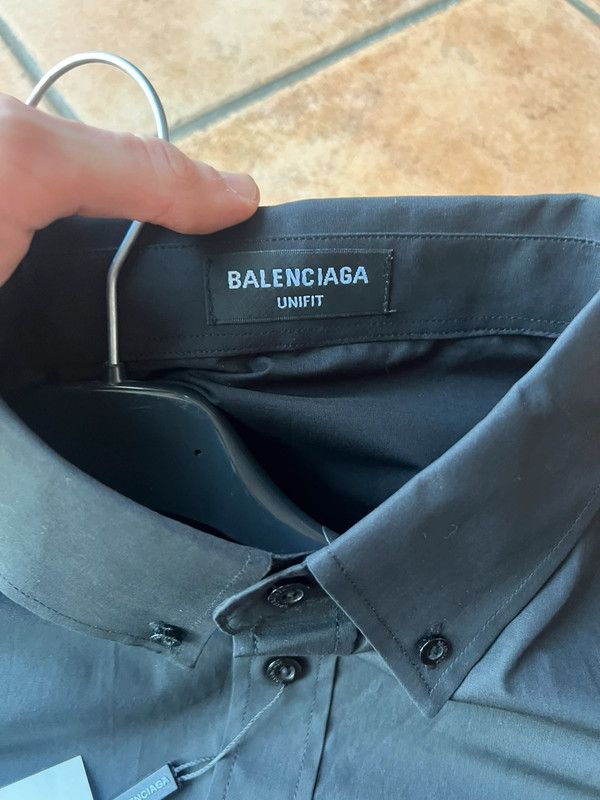 Camicia Balenciaga nera tg M