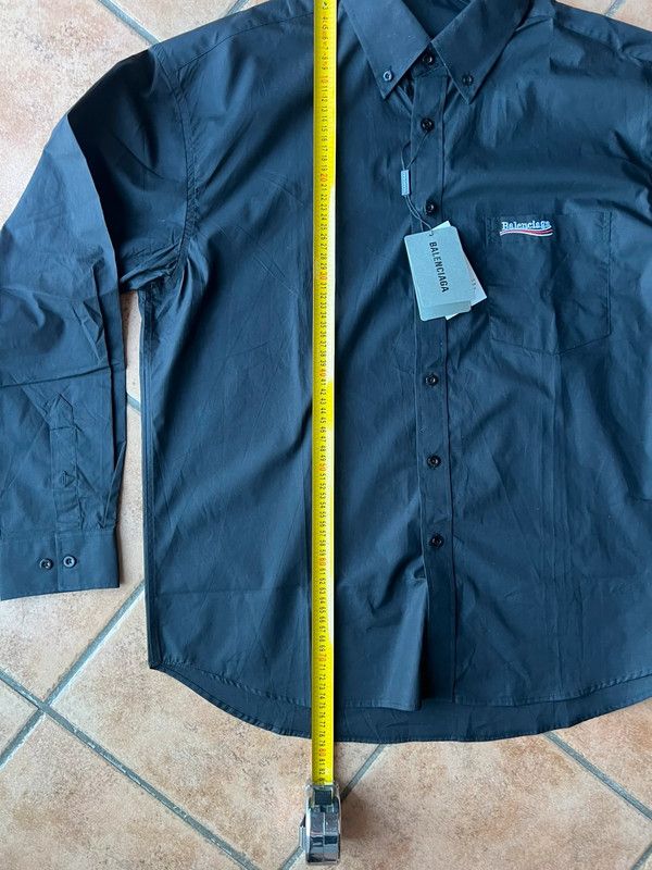 Camicia Balenciaga nera tg M