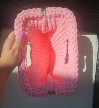 Mini Borsetta Rosa Uncinetto