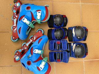 Patines Oxelo DECATHLON + Protecciones T34-36