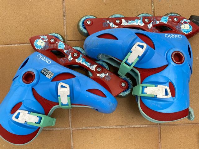 Patines Oxelo DECATHLON + Protecciones T34-36
