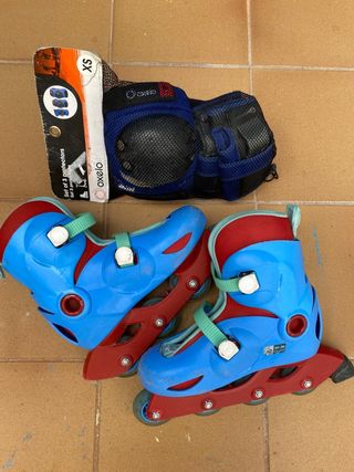 Patines Oxelo DECATHLON + Protecciones T34-36