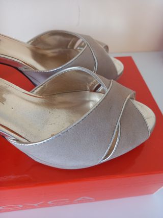 Sandalias tacón mujer