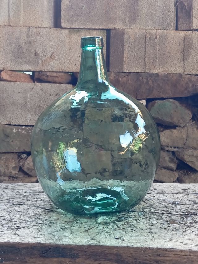 Garrafón vidrio vintage decoración