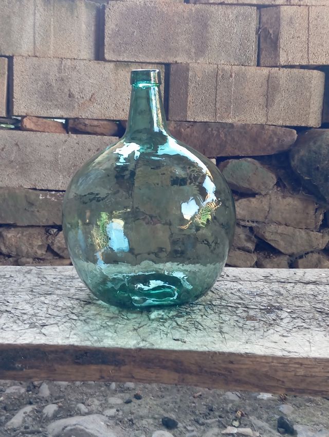 Garrafón vidrio vintage decoración
