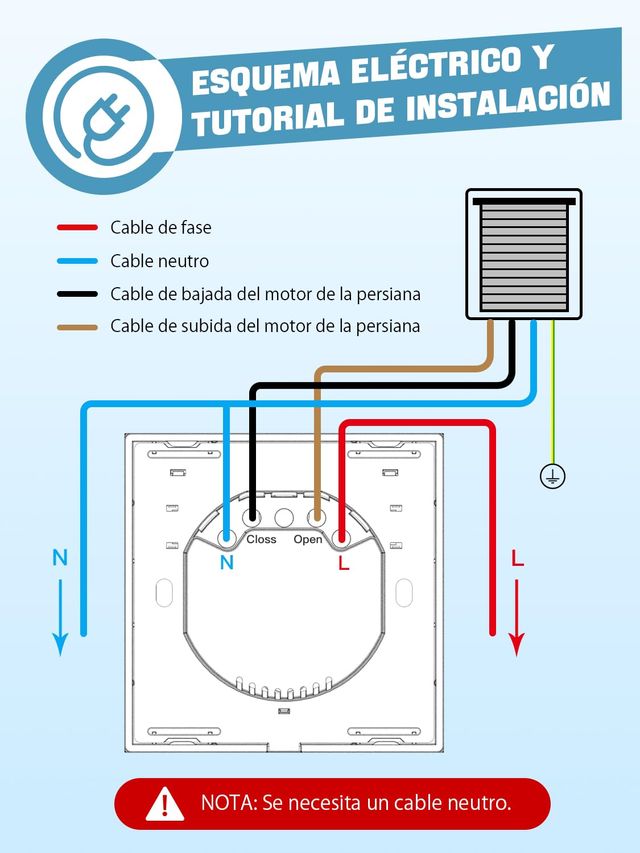 Allevoi CS01 Interruptor Persiana WiFi