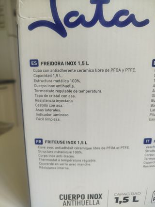 Freidora Jata 1,5L - Antiadherente