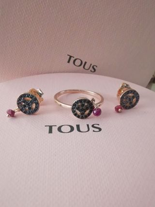 Conjunto tous plata baño rosado