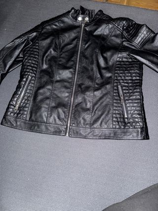 Chaqueta cuero negra - Talla L