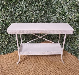 Mesa consola metálica blanca