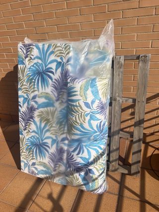 Conjunto Palets madera y cojines exterior