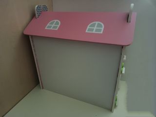 #JG35. Casita de muñecas de madera con muebles