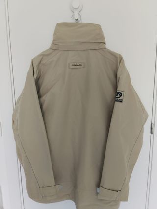 Parka Tribord beige impermeable hombre