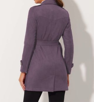 Trench lungo viola Allegra K