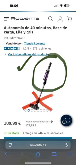 Aspiradora Rowenta X-Nano