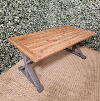Mesa de madera maciza - Estilo rústico