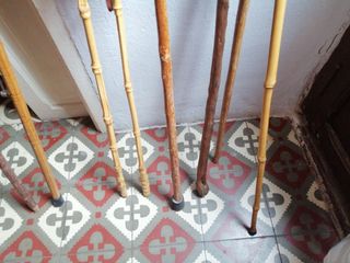 Bastoni da passeggio antichi in legno