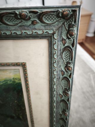 Cuadro Paisaje - Marco Verde