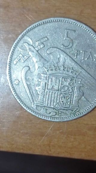 Moneda 5 Ptas España 1957