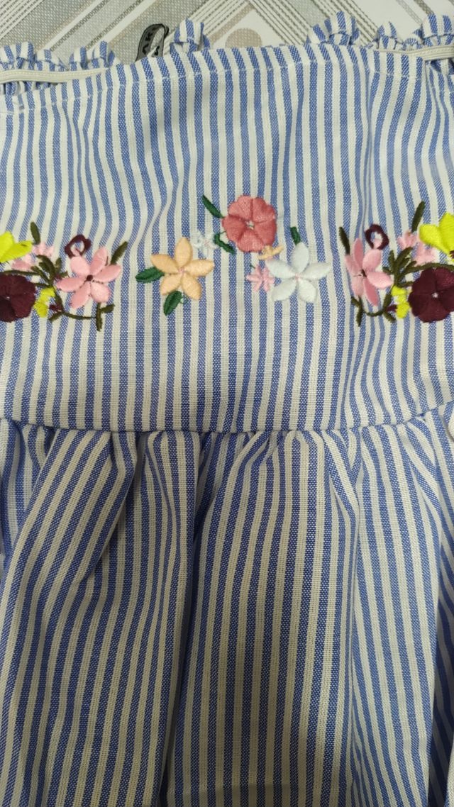 Blusa VKOZEN azul, hombros caídos