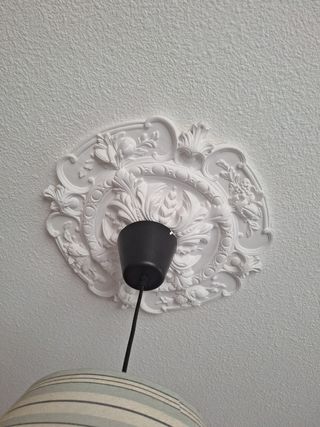 Rosetón techo lámparas - Decoración