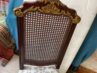 Silla antigua restaurada - madera de caoba