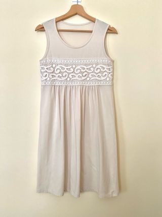 ¡ÚLTIMOS DÍAS! Vestido H&M beige talla M
