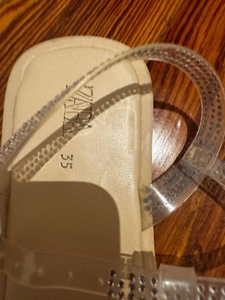 Sandalias Zara niña 35 - beige/plata