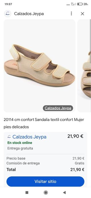Sandalias CM Confort beige mujer