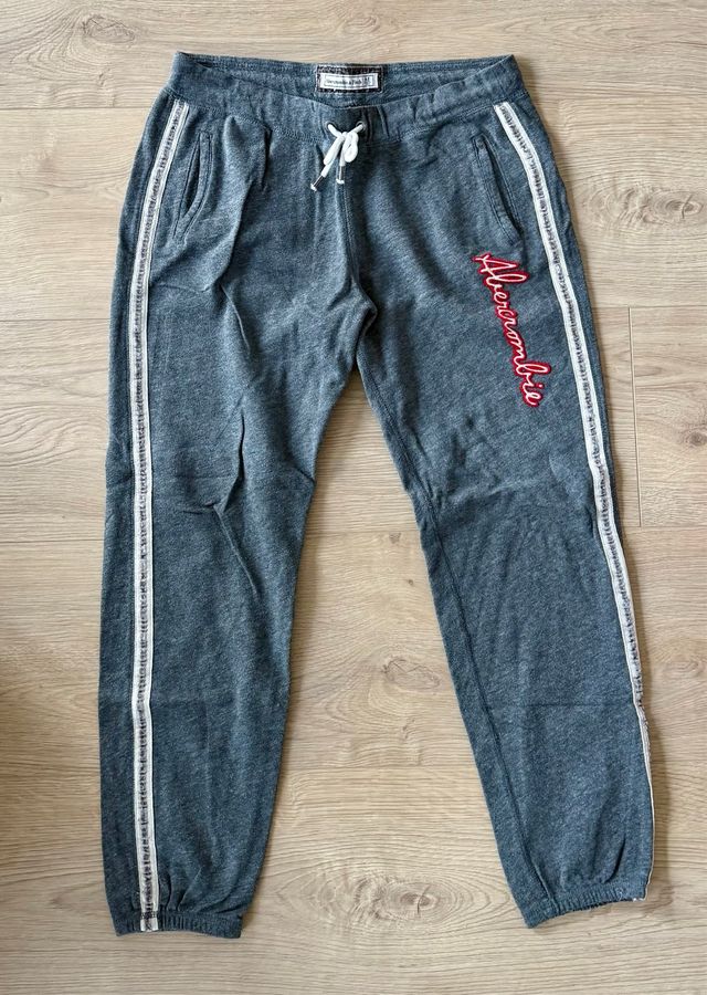 Pantalones Abercrombie Gris Talla M