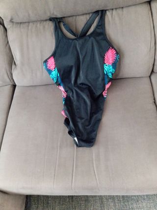 Bañador negro con estampado