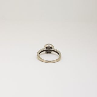 Anillo oro blanco 18k diamante 0.11ct