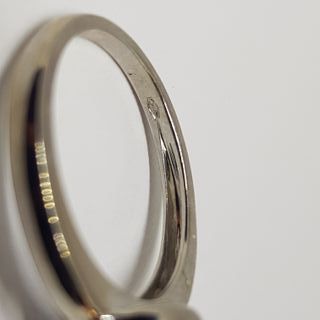 Anillo oro blanco 18k diamante 0.11ct