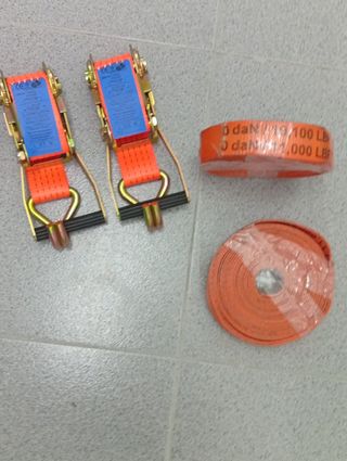 2 Cinchas de amarre 5000 dan + 2 correas
