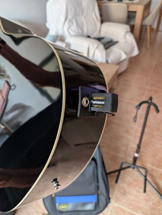 Guitarra acústica Ashton negra