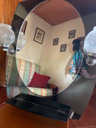 Espejo tocador con luces
