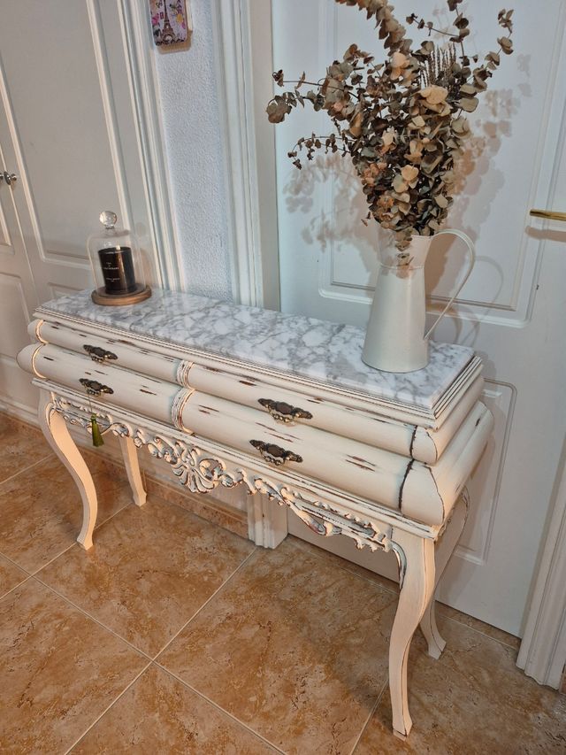 Console di ricezione con specchio 