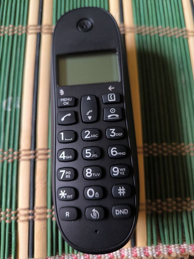 Teléfono inalámbrico Motorola negro