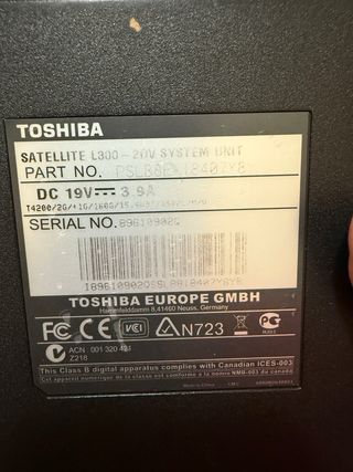 Toshiba Portátil - Pantalla