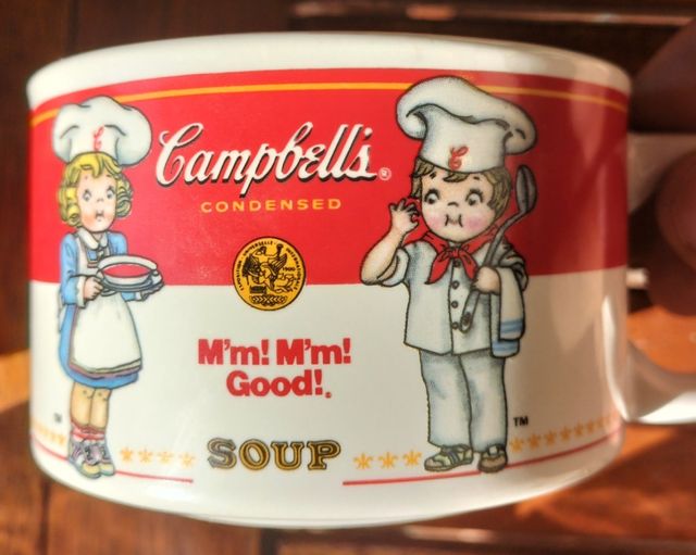 4 tazze Campbell's vintage