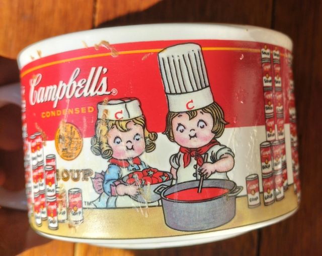 4 tazze Campbell's vintage