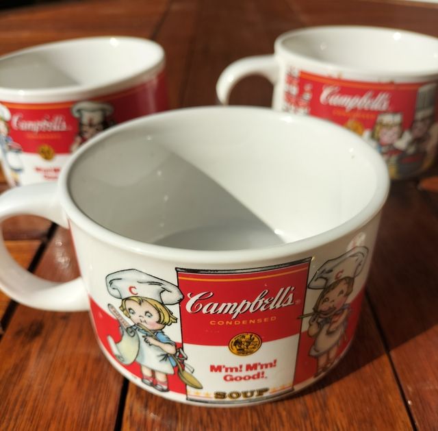 4 tazze Campbell's vintage