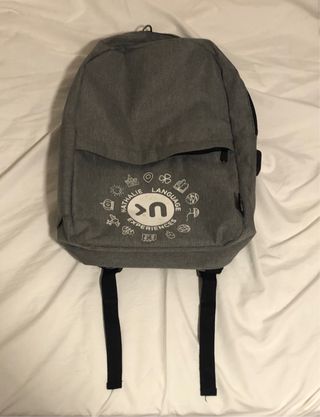 Mochila gris - Backpack.