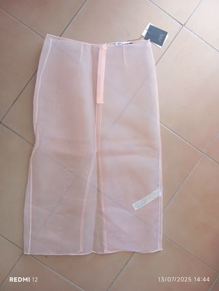 Falda midi Zara mujer