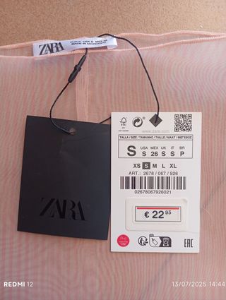 Falda midi Zara mujer